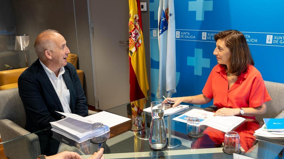 Ángeles Vázquez y Juan Carlos García, este viernes.