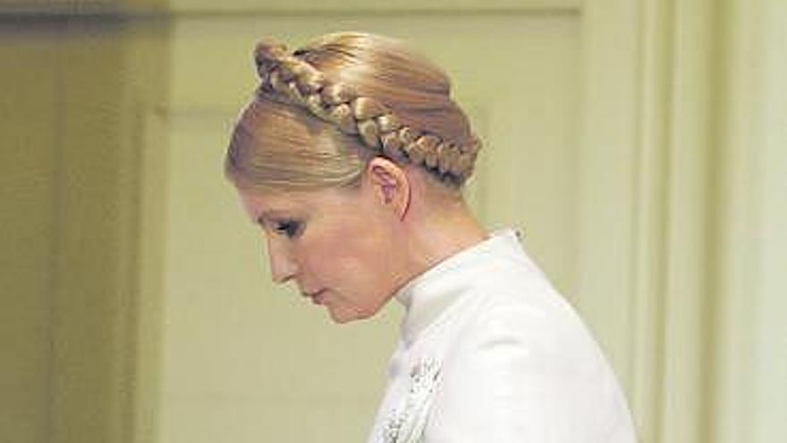 La primera ministra Yulia Timoshenko.