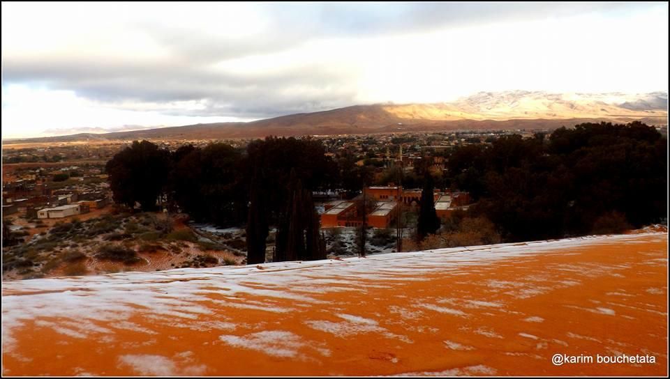 Nieva en el Sáhara