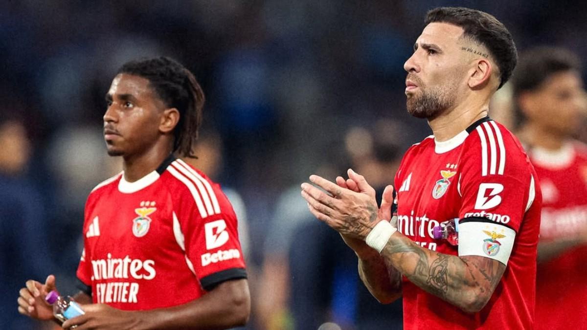 FC Barcelona - Benfica: El gol de Nicolás Otamendi