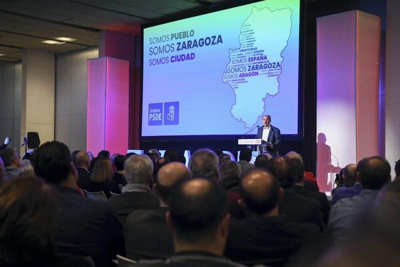 Acto de presentación de la campaña "Somos Zaragoza", del PSOE