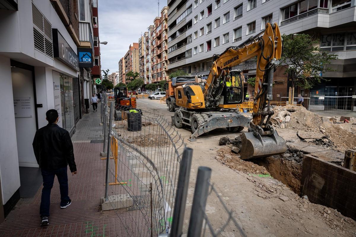 En imágenes I Comienza la segunda fase de la reforma de la avenida Valencia de Zaragoza En imágenes I Comienza la segunda fase de la reforma de la avenida Valencia de Zaragoza