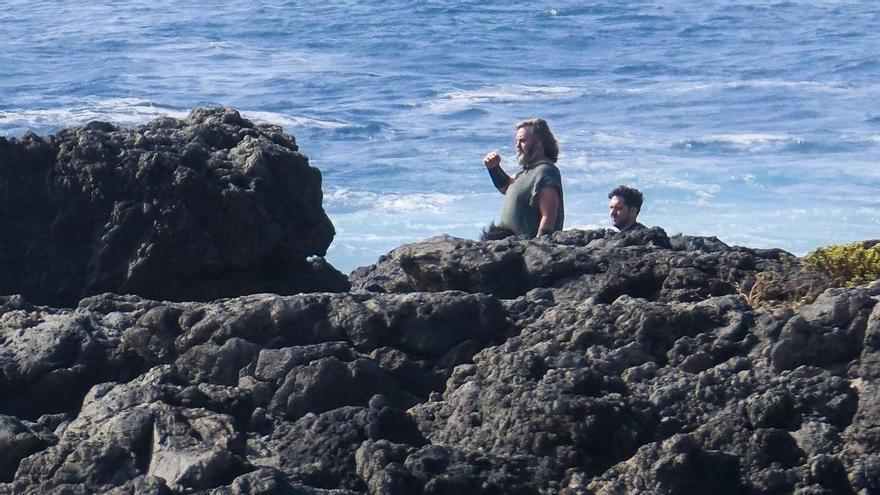 Rodaje de la película 'El druida' con Russell Crowe en la costa de Gran Canaria