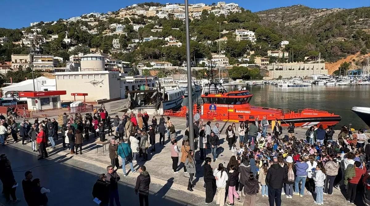 Imagen de archivo de una concentración de apoyo a los pescadores en el puerto de Xàbia