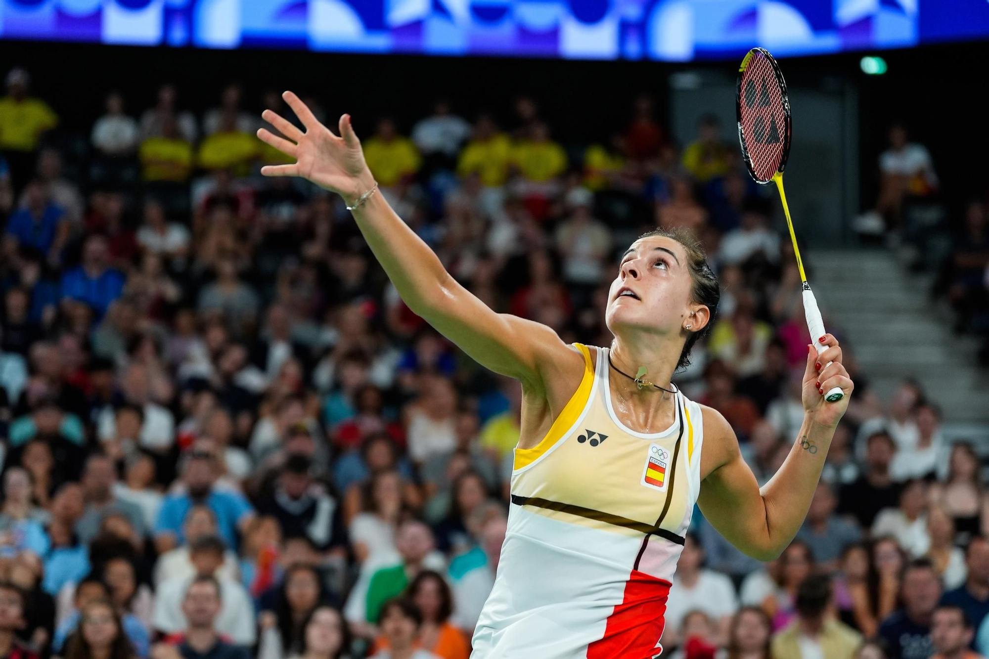 La jugadora española de bádminton Carolina Marín, en Paris 2024.
