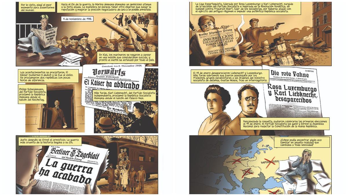 Doble página de 'Weimar'.