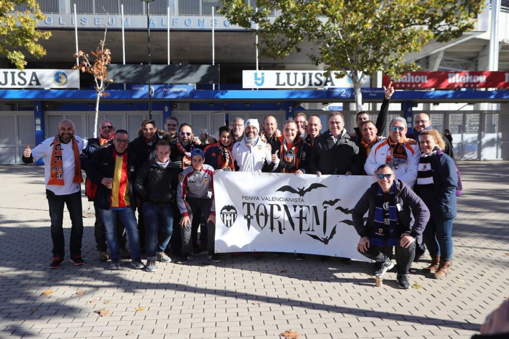 Aficionados del Valencia en Getafe