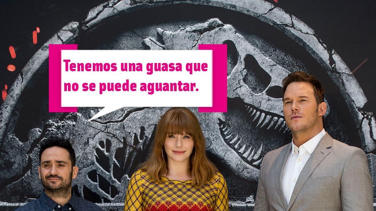 Juan Antonio Bayona, Bryce Dallas Howard y Chris Pratt tienen mucha guasa