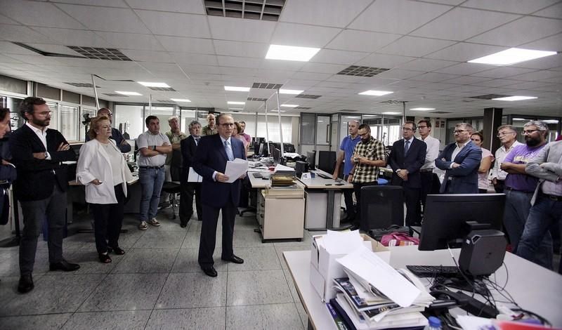 Visita del presidente de Prensa Ibérica a El Día