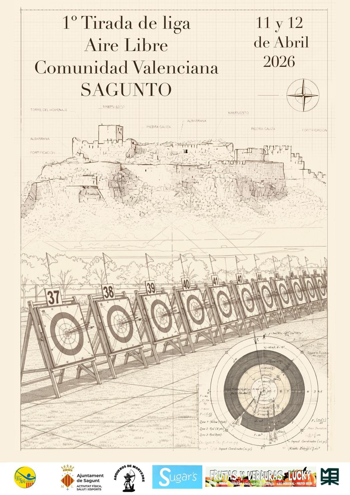 Cartel tiro con arco