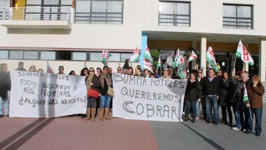 Manifestación en Summa Hoteles