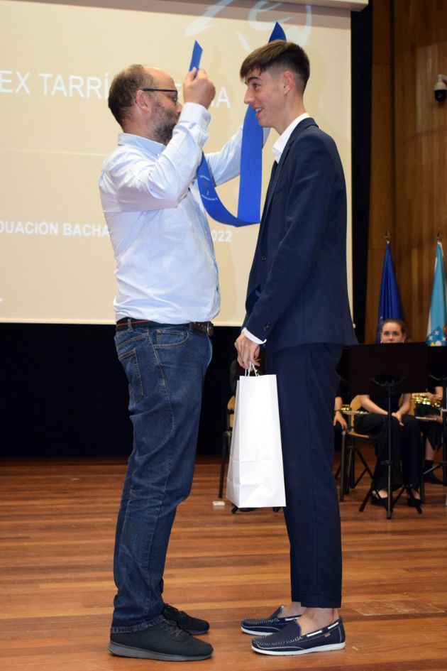 Un momento de la fiesta de graduación del IES de Valga.