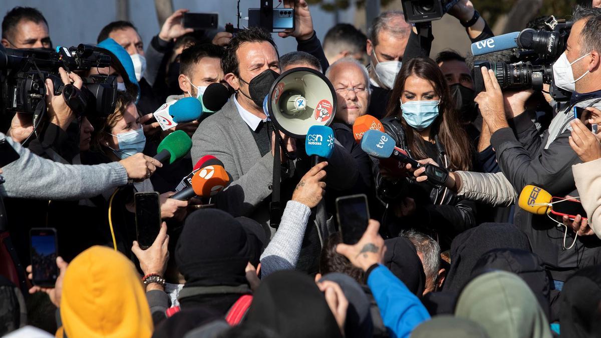 José María González Kichi en las protestas del sector siderúrgico de Cádiz