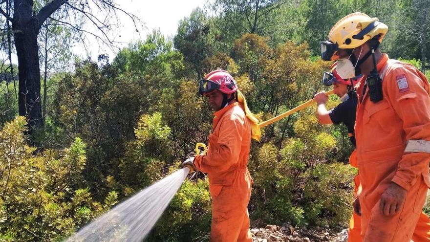 Sofocado un incendio en la Granadella de Xàbia