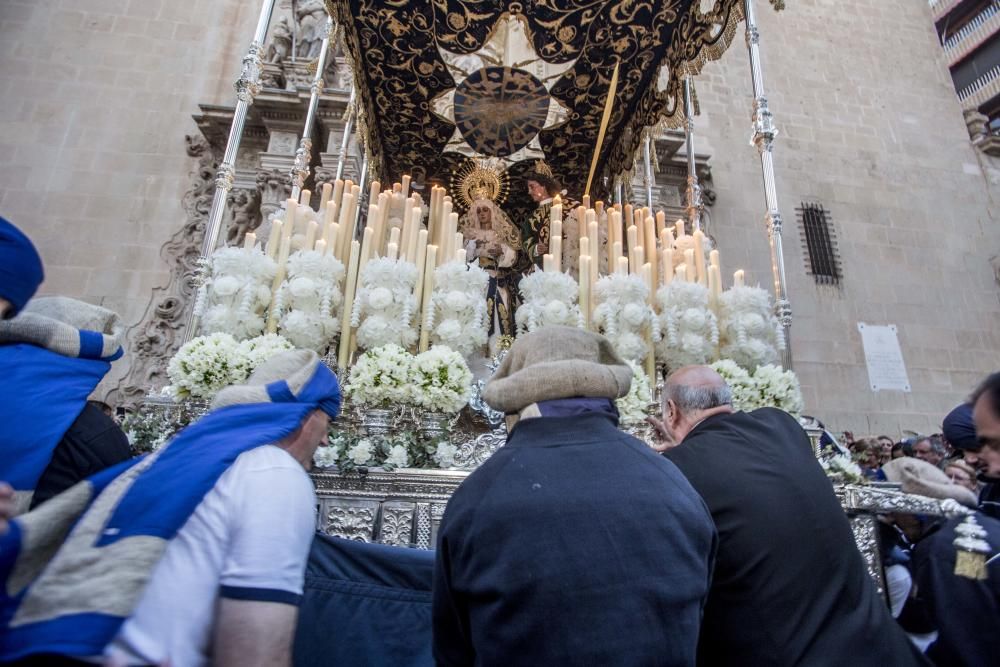 Tradicional encuentro del Cristo del Mar con su madre, la Virgen de los Dolores