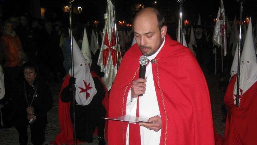 Castaño, en el Juramento del Silencio de la pasada Semana Santa.