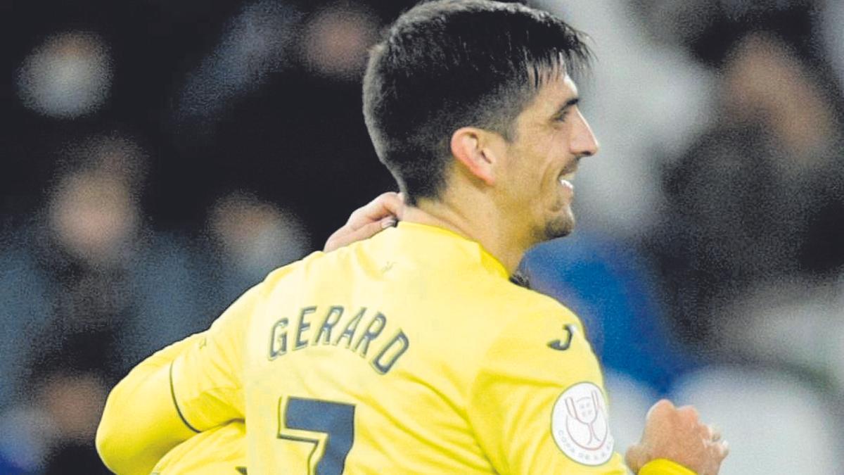 Gerard Moreno celebra un gol en la Copa del Rey