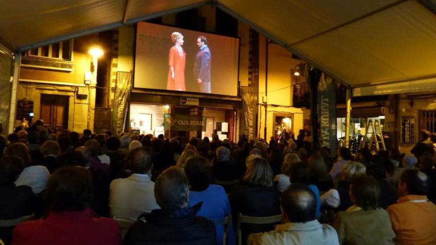 Ópera al aire libre el pasado mes de octubre en Cangas del Narcea.