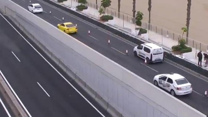 Cierran el carril derecho de Alcaravaneras por obras durante todo el día