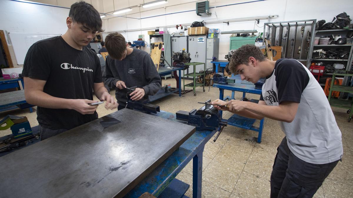 Varios alumnos de Formación Profesional, en una fotografía de archivo