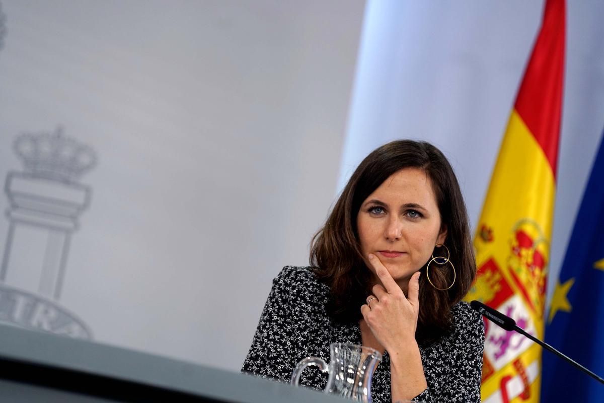 Ione Belarra, durante la rueda de prensa tras la reunión del Consejo de Ministros