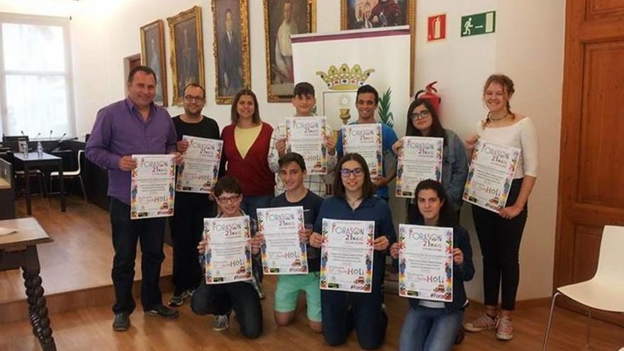 Presentación, ayer, del cartel del próximo evento &#039;Forason&#039;, en la sala de plenos municipal.