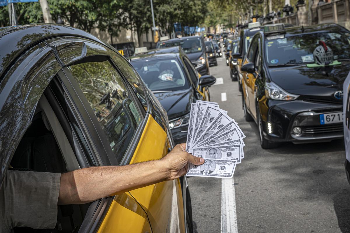 El sector del taxi volvió este martes a las movilizaciones