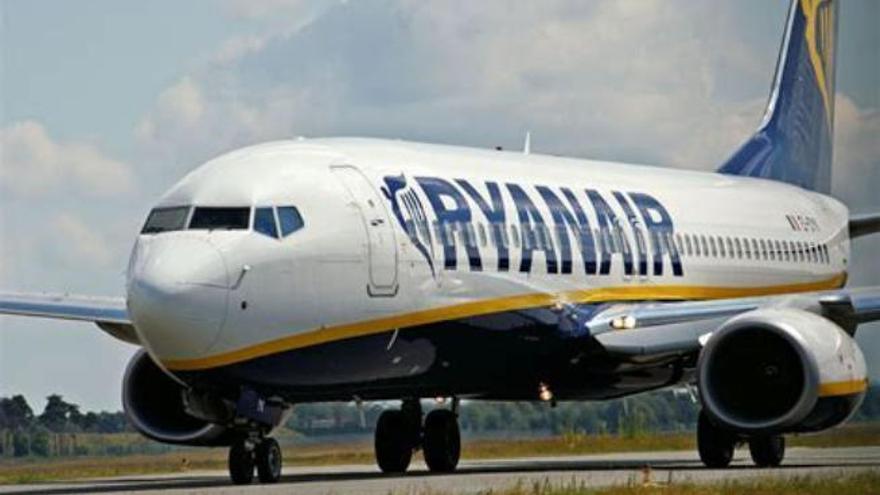 Imagen de archivo de una aeronave de Ryanair.