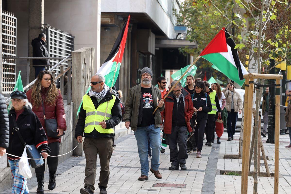Cadena humana en Zaragoza en defensa de Canal Roya - El Periódico de Aragón