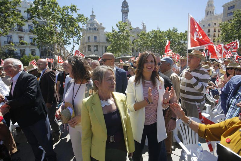 Mitin central de Sandra Gómez