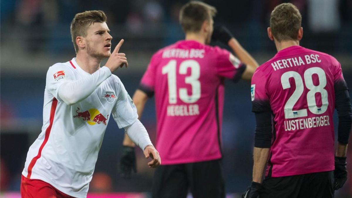 Werner volvió a liderar la pegada del Leipzig