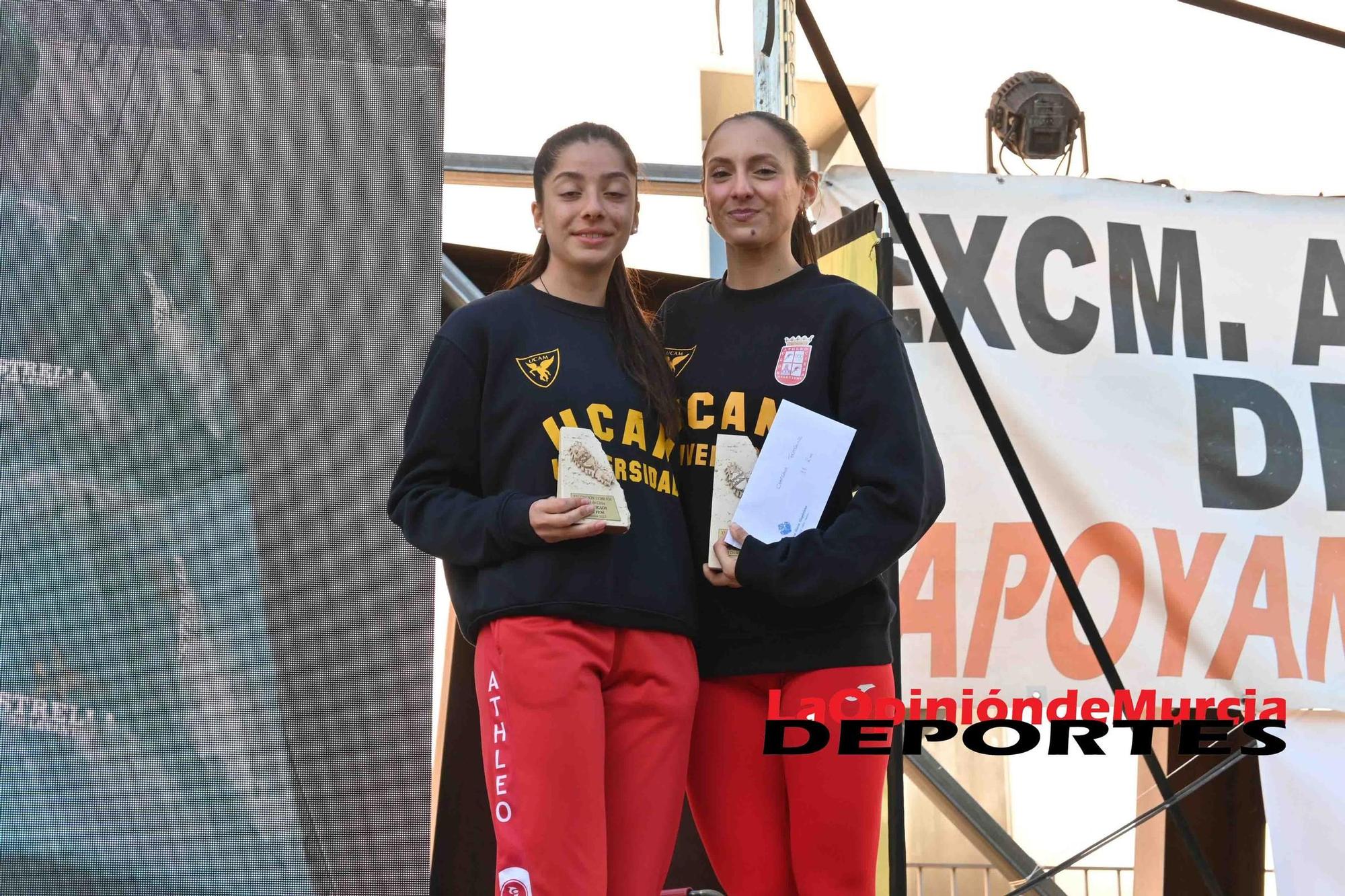 FOTOS: Podio de la Media maratón de Cieza