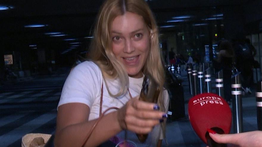 El enfado de Alejandra Onieva en el aeropuerto de Ibiza con un feliz desenlace