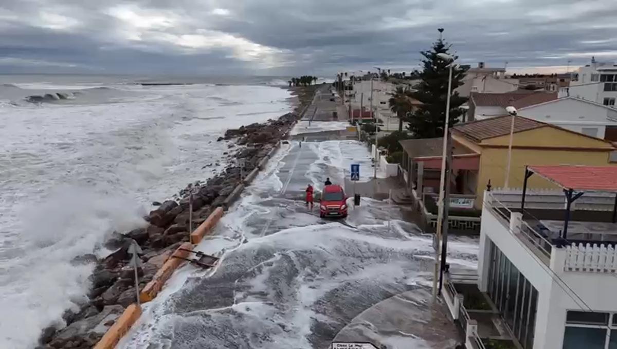 Impacto del temporal en Almassora a vista de dron