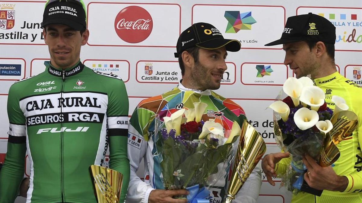 El podio final de la Vuelta a Castilla y León