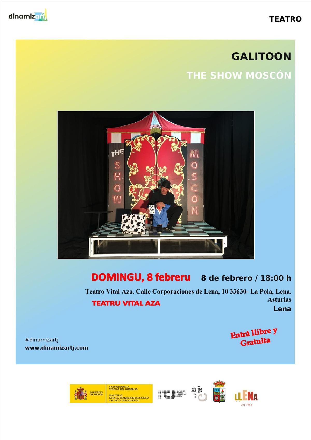 El cartel de  "The Show Moscon".