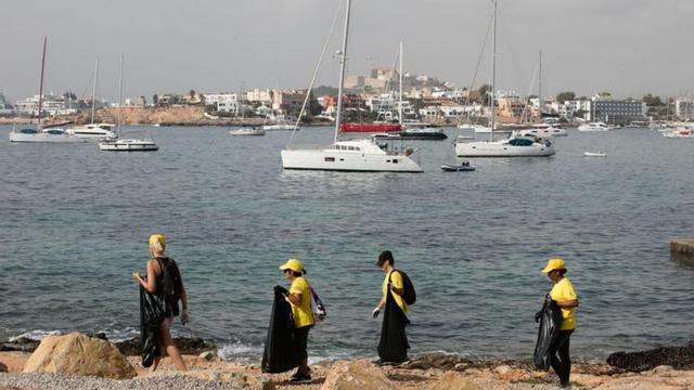Imagen de archivo de una jornada de limpieza en Talamanca. | VICENT MARÍ