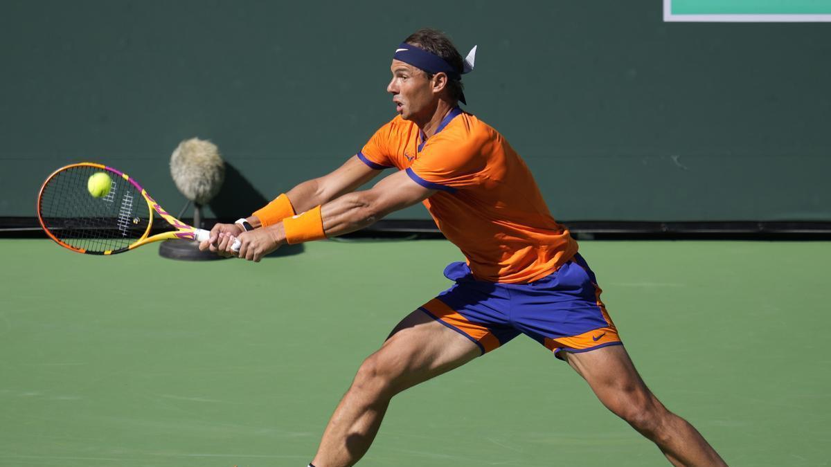 Rafa Nadal, en su partido de cuartos de final ante Kyrgios