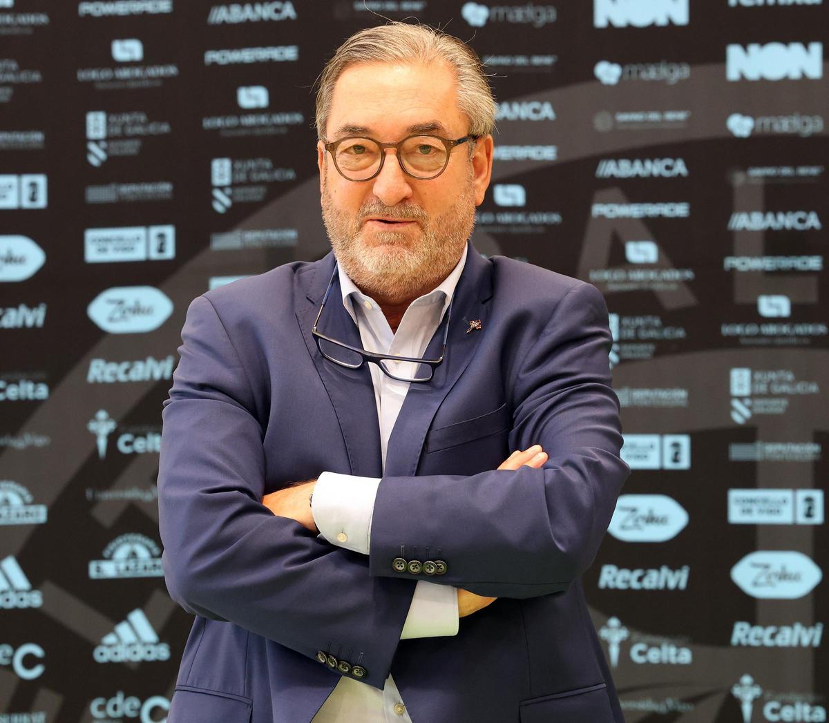 El presidente del Celta Zorka Recalvi, Carlos Álvarez.