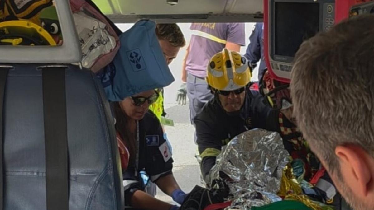 Un motorista resulta herido grave tras sufrir una caída en el sur de Gran Canaria