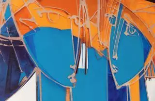 Enrique Sanisidro presenta la seua abstracció inspirada en Kandinsky a Riba-Roja
