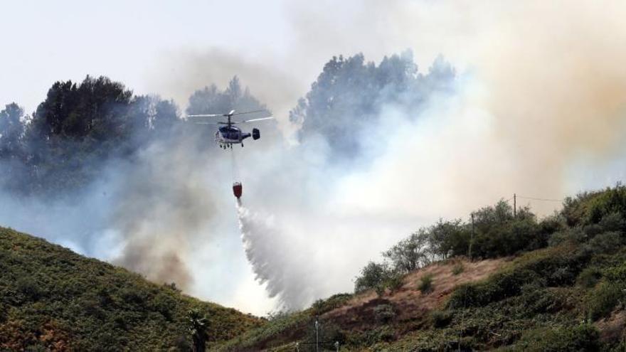 El incendio en Gran Canaria comienza a remitir