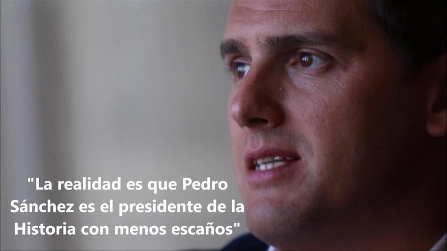 Entrevista a Albert Rivera: "Pedro Sánchez es el presidente con menos escaños"