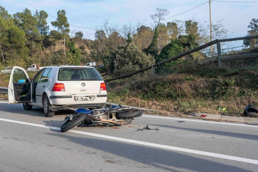 Accident de moto a Navarcles