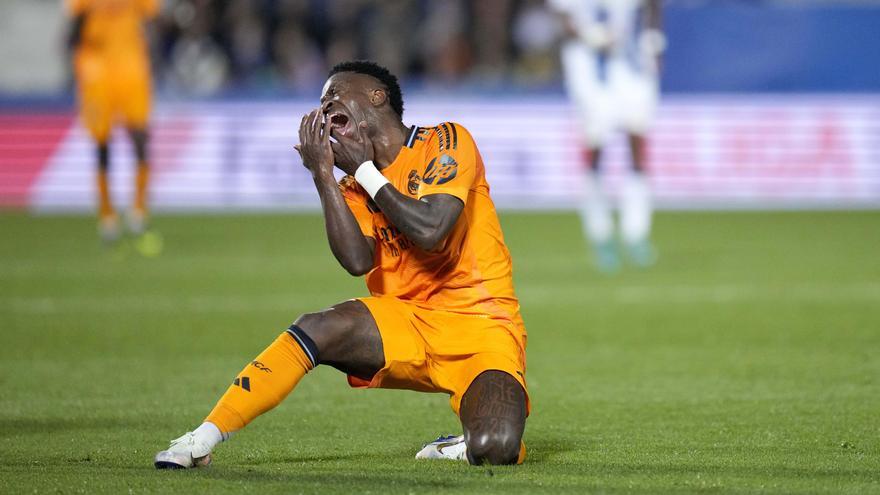 Vinicius se lesionó en el Leganés - Real Madrid.