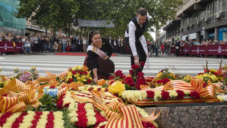 Moment de l&#039;acte de la Diada de l&#039;any passat