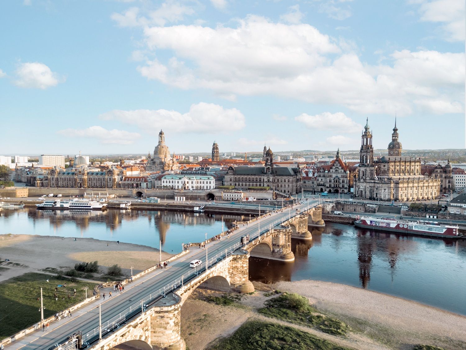Panorámica del centro histórico de Dresde.