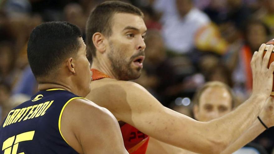 Marc Gasol, durante un momento del partido.