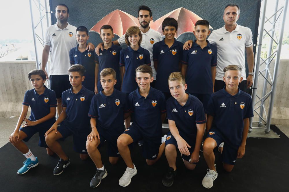 Photocall en la presentación del Centenario del Valencia CF