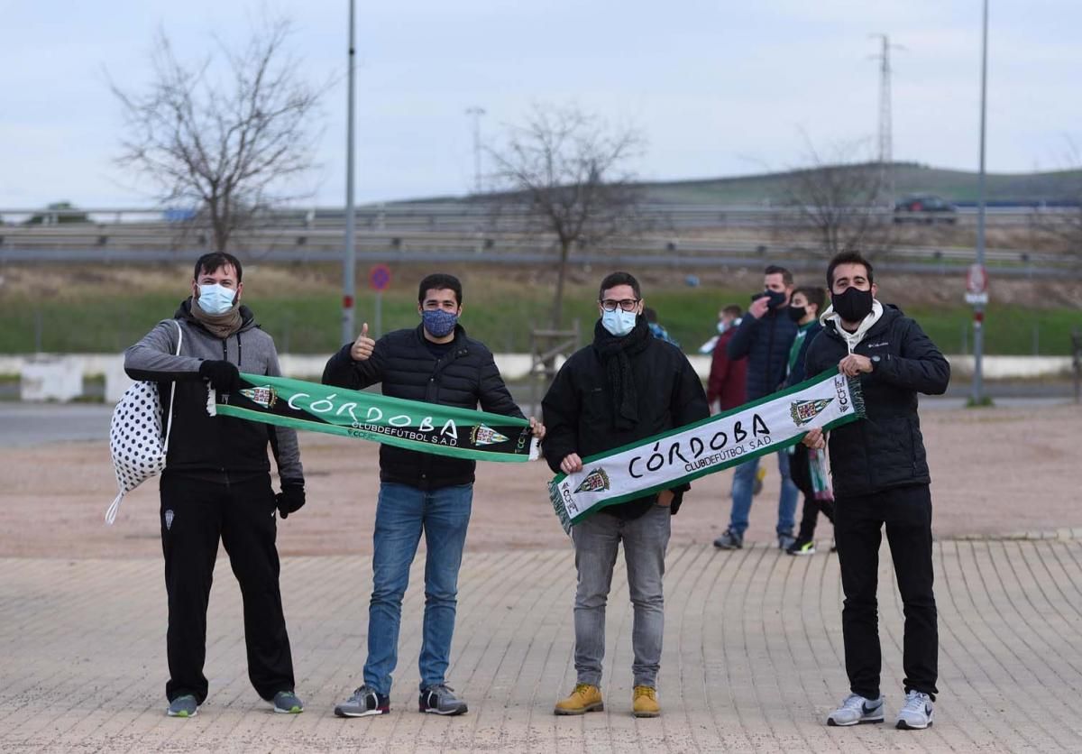 Los aficionados en el partido de Copa del Rey